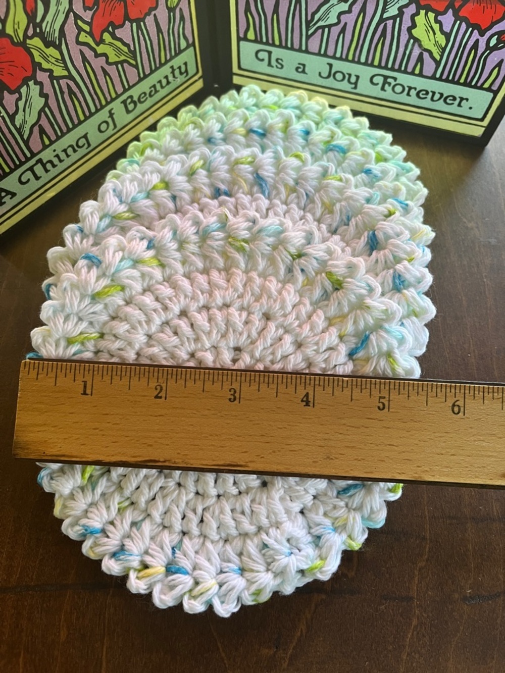 Crochet cotton coasters - Picture 4 of 5